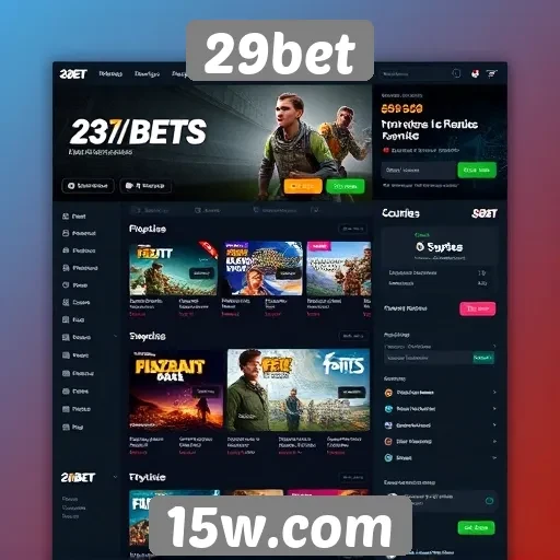 Interfaces de usuário do site 29bet analisadas